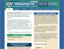 Tablet Screenshot of albuquerqueaa.org